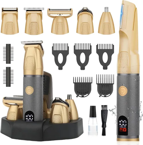 Vista 9 de Bomxin Manscape - Cortadora de cuerpo y barba para hombres, impermeable