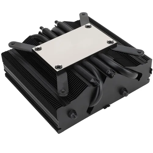 Vista 5 de Thermalright AXP90-X53 Enfriador de aire negro de bajo perfil para CPU, 2.087 in de altura, con ventilador de CPU PWM delgado TL-9015B, enfriador