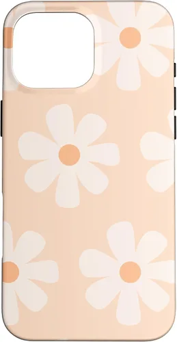 Vista 19 de Orange Floral Aesthetics Daisy Flower Daisies Pattern Case for iPhone 16