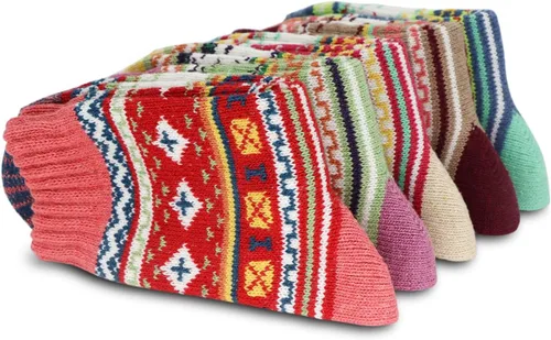 Vista 6 de YQHMT Calcetines de lana para mujer, regalos de invierno, cálidos, gruesos, térmicos, vintage, suaves, calcetines para calcetines, regalo de Navidad