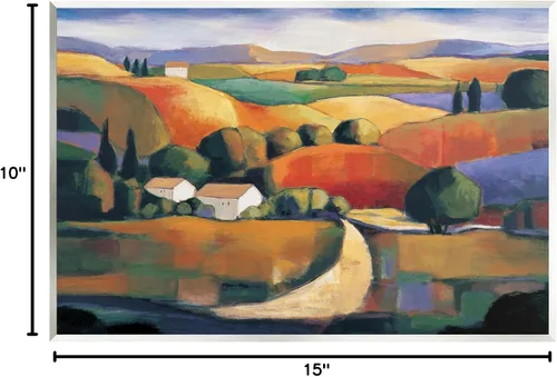 Vista 7 de Modern Rolling Hills, 10 x 15 Inch Mounted Print on Wall Plaque Stupell Industries · By Janine Clarke · Ready to hang · Country charm for living