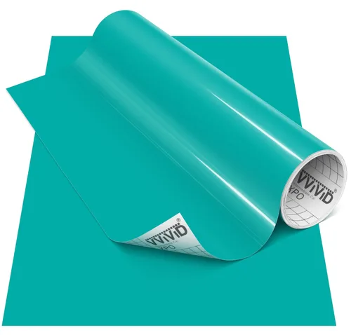 Vista 100 de VViViD Vinilo adhesivo permanente DECO65 Cream Gloss para Cricut, Silhouette y Cameo (rollo de 7 x 11.8 pulgadas)