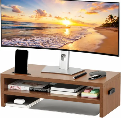 Vista 16 de 1home soporte elevador para monitor de computadora o computadora portátil, Negro
