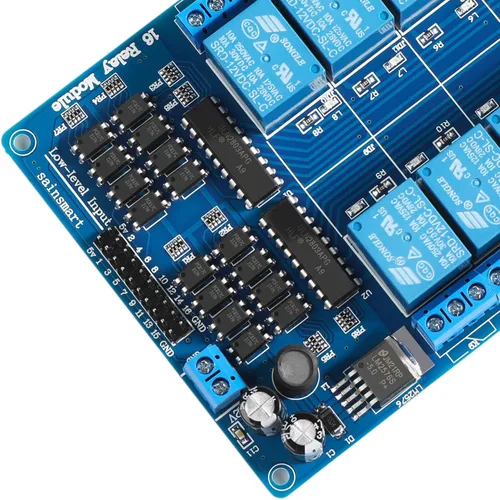Vista 3 de SainSmart Placa de módulo de relé de 16 canales de 12 V para Arduino DSP AVR PIC ARM