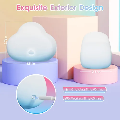 Vista 4 de Vibrador de limón estimulador de clítoris, juguetes sexuales para mujeres con 10 modos, vibrador de punto G con vibración neumática, juguete sexual