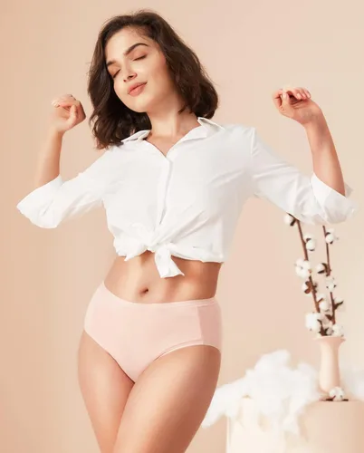 Vista 4 de Ropa interior de algodón para mujer, transpirable, bragas, suaves, cómodas, paquete de 4