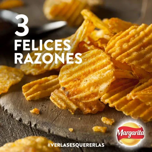 Vista 4 de Papas Margarita (paquete de 12) Patatas fritas extra crujientes alas BBQ y limón sabor a pimienta Papitas Margarita extra crocantes de Alitas BBQ