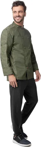 Vista 3 de Chef Works Abrigo de chef Mojave para hombre
