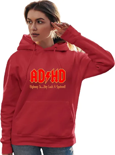 Vista 58 de Go All Out Sudadera con capucha para hombre y mujer con texto en inglés "Highway To Hey Look A Squirrel