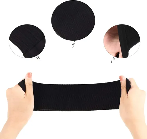Vista 4 de WILLBOND 4 pares de mangas de brazo elásticas de compresión para brazos, moldeadores de brazos deportivos para mujer
