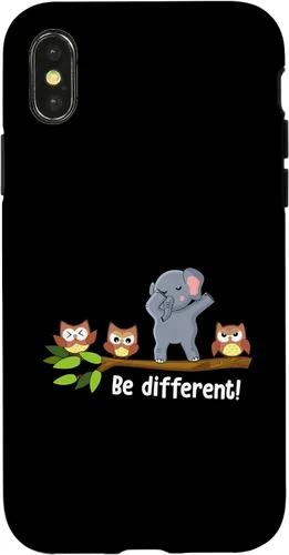 Vista 4 de Funda para iPhone 15 Be Different Elephant Men Women Be You Autism Elephant Case