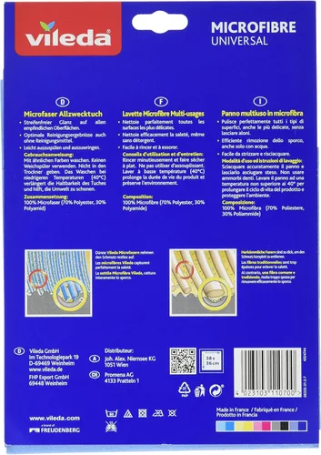 Vista 2 de Vileda Paño universal de microfibra multiusos, 4er Packung