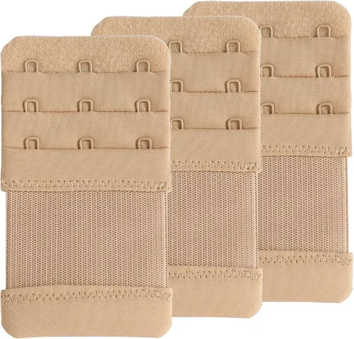 Vista 36 de SAMGU Extensores de brasier para mujer, 2 ganchos, 3 ganchos, 4 ganchos, 5 ganchos, 6 ganchos, correa de extensión de brasier elástica suave 2