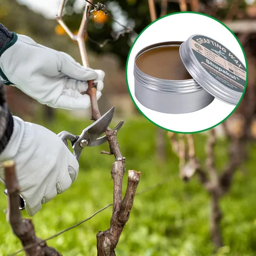 Vista 7 de Juego de cera para injerto de árbol, sellador de poda de heridas de árbol con cinta de sellado, cera de injerto para rosas, fruta, bonsái, arbustos