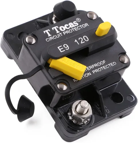Vista 59 de E69 Interruptor de circuito de 10 A T3 con restablecimiento manual Mini de montaje en superficie IP66 Interruptor conmutable de 10 A