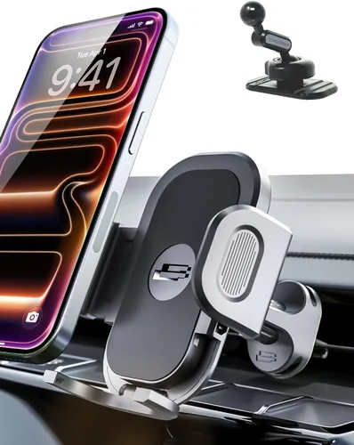Vista 10 de Bracketron TripGrip - Soporte para teléfono para teléfono, soporte universal para teléfono para automóvil, rotación de 360°, se adapta a