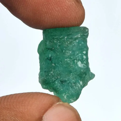 Vista 2 de Un cristal curativo esmeralda verde de alta calidad de 1150 quilates esmeralda natural piedra preciosa en bruto sin cortar Piedra preciosa Zambian
