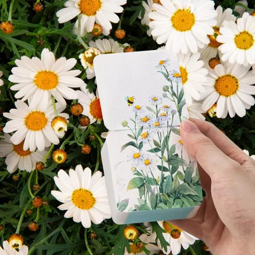 Vista 3 de Lightwish 60 Hojas Mini Cuaderno de Bocetos de Acuarela 2.6 * 2.6'' Prensado en Frío 300gsm/140lb, Cuaderno de Pintura Cuadrado Portátil Desgarrable