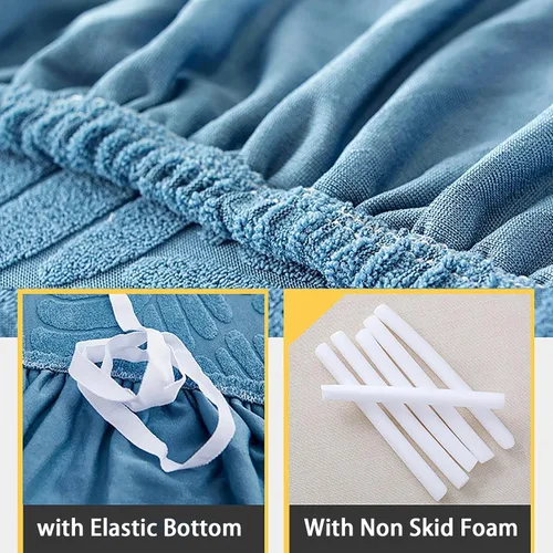 Vista 4 de Fundas elásticas para sofá modular, funda de sofá jacquard en forma de L, gruesa y antideslizante, protector de muebles, funda de sofá adecuada
