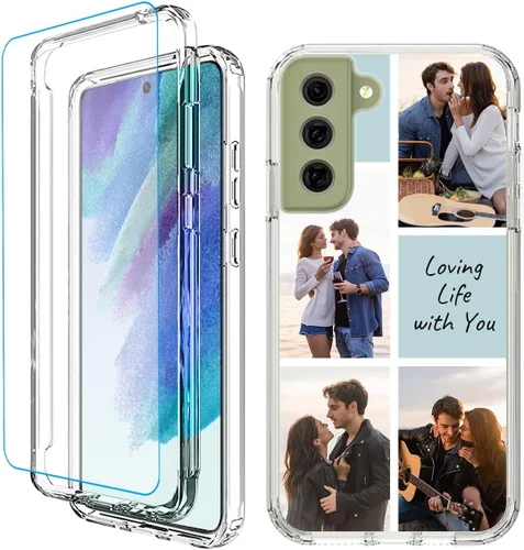 Vista 13 de Funda para teléfono con foto personalizada para Samsung Galaxy S21 5G, cubierta personalizada con imagen, texto, logotipo