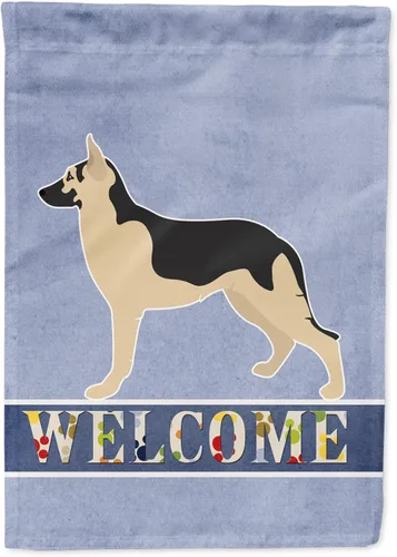 Vista 129 de Caroline's Treasures BB8334GF AIDI Bandera de jardín para perro de montaña del Atlas, bandera de buzón azul, bandera decorativa para patio exterior
