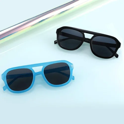 Vista 5 de Karsaer Gafas de sol clásicas de aviador para hombres y mujeres, gafas de piloto de doble puente vintage para hombres y mujeres K7129