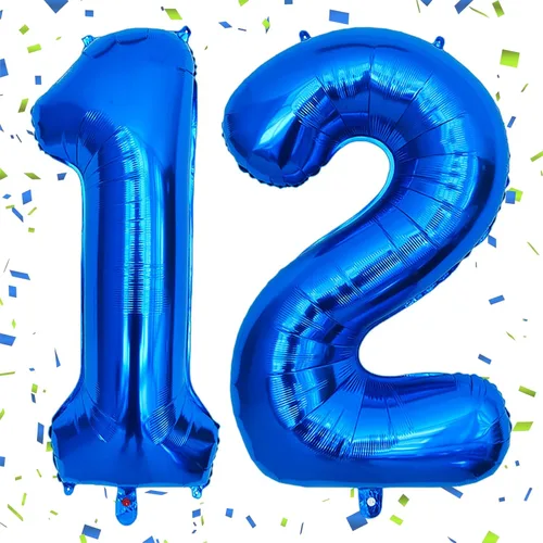 Vista 23 de Globos grandes de 40 pulgadas de números del 0 al 9, globos numéricos para decoración de fiesta de cumpleaños, globos de helio de aluminio