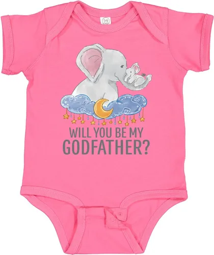 Vista 8 de inktastic Body de bebé Will You Be My Godfather