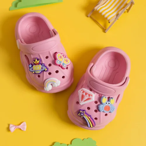 Vista 3 de Sonsage Zuecos de jardín para niños y niñas, sandalias de agua sin cordones, sandalias de dibujos animados, ligeras, para verano, al aire libre
