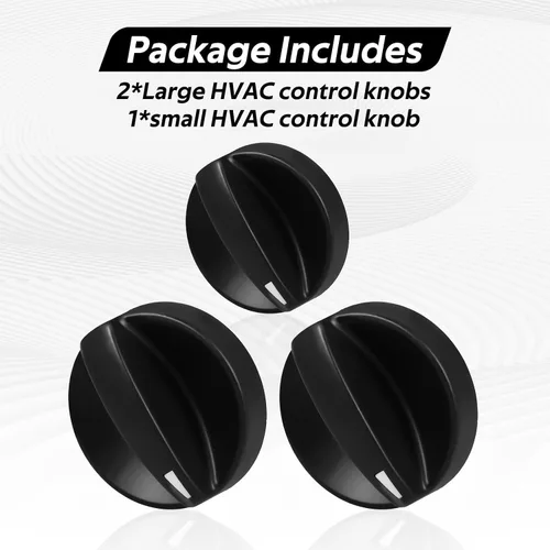 Vista 6 de 3 pomos de control de HVAC, calentador de aire acondicionado, interruptor climático, perilla de control de velocidad del ventilador compatible
