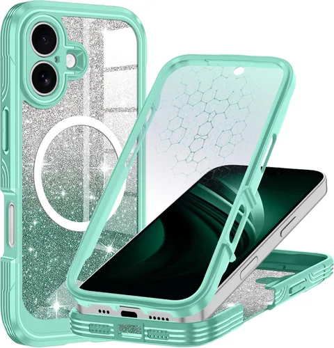 Vista 28 de Hekodonk Funda para iPhone 15 Pro Max, compatible con Magsafe [protector de pantalla de vidrio templado integrado y protección de lente de cámara]