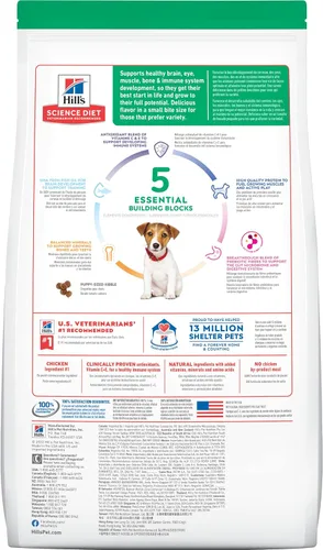 Vista 2 de Hill's Science Diet, Alimento Seco para Perro Desarrollo Saludable para Cachorros, Trozos pequeños