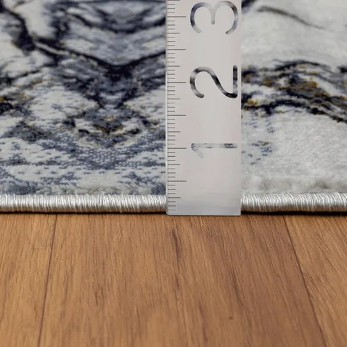 Vista 2 de LUXE WEAVERS Alfombra de área azul abstracta con efecto mármol 2x7