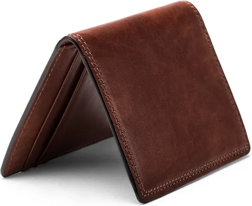 Vista 2 de Bosca - Cartera de piel italiana con cierre magnético para hombre