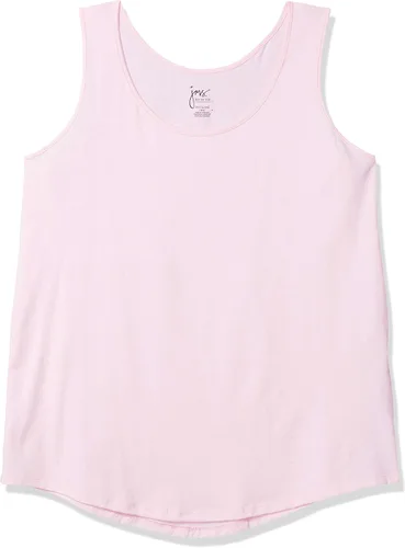 Vista 3 de JUST MY SIZE Women's Size Cotton Jersey Shirttail Tank Top, Plus Sleeveless Shirts