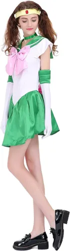 Vista 4 de Angelaicos Vestido de disfraz de bloque de color para mujer