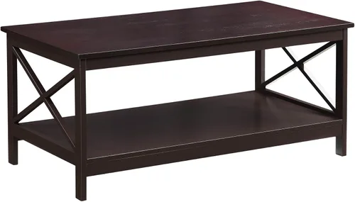 Vista 12 de Convenience Concepts – Mesa de café Oxford, Madera, Negro