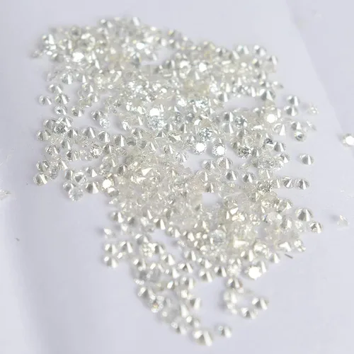 Vista 3 de AA+ Diamantes sueltos naturales LOTE G-HSI 0.25 Ct 0.071 in Lote de 10 piezas, Lote de diamantes naturales, Gema, Tono de diamante mejorado