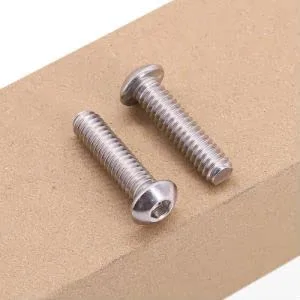 Vista 6 de 10-32 x 1" (50 PCS) Tornillos de cabeza de botón, acero inoxidable 304 (18-8), rosca completa, rosca fina UNF, ASME/ANSI B18.3-11