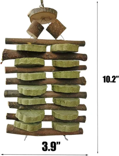 Vista 7 de Juguetes masticables de conejo para dientes, palitos de madera de fruta orgánica para conejos, conejos, chinchilla, conejillos de indias, hámsters
