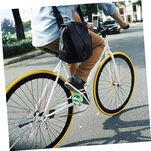 Vista 4 de Kisangel Soporte ajustable para bicicleta de hierro, 20 pulgadas, plateado