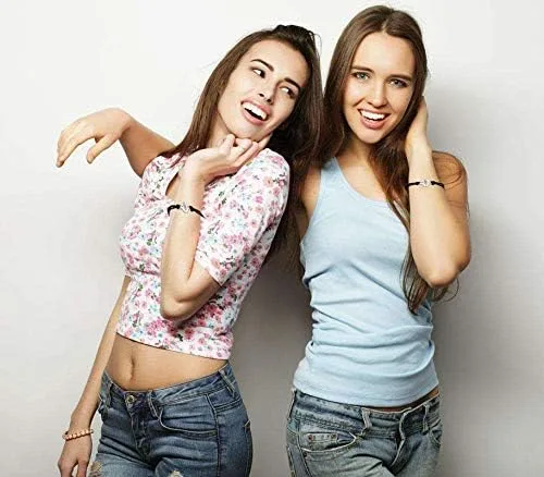 Vista 6 de Sisadodo Pulseras de amistad para mujeres, niñas, parejas, pulseras de promesa a juego para novio y novia, regalos de Navidad, día de San Valentín
