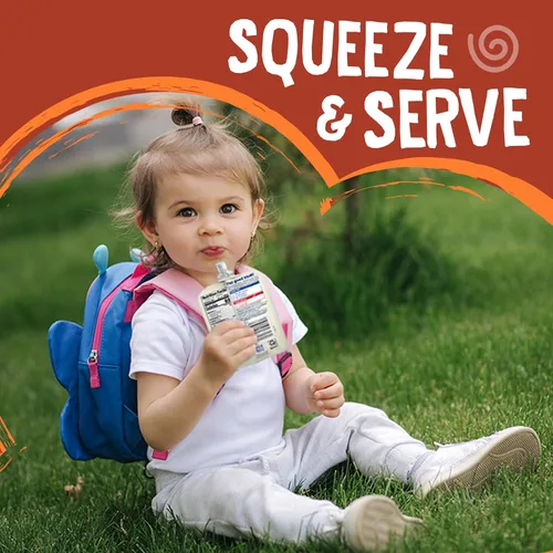 Vista 7 de Earth's Best Bolsas orgánicas de alimentos para bebés, puré de frutas y granos para bebés de 6 meses en adelante, puré de manzana orgánica