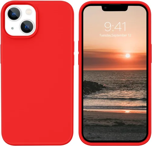 Vista 12 de BENTOBEN Funda compatible con iPhone 14, silicona suave, goma de gel, forro de microfibra, parte trasera dura, a prueba de golpes, funda protectora