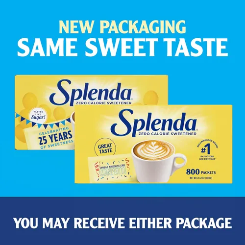 Vista 3 de SPLENDA Edulcorante sin Calorías Paquete de Valor, 800 Sobres