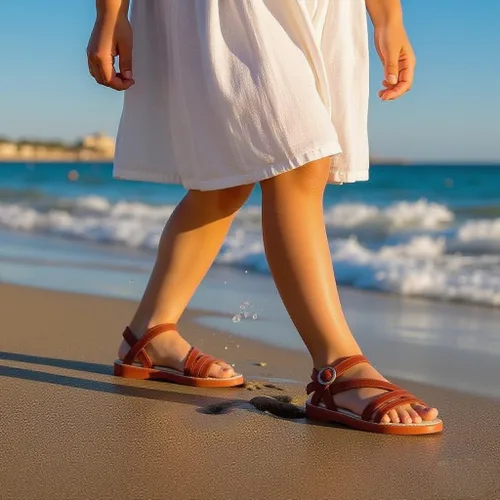 Vista 4 de ESTINE ToddlerLittle Kid Girls Dress Cross Strappy Open Toe Sandals Princess Flats Summer Flower Girl Shoes