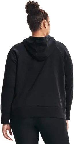 Vista 5 de Under Armour Rival - Sudadera con capucha para mujer, de vellón y con logotipo