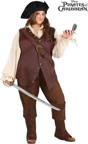 Vista 9 de Plus Size Disney Elizabeth Swann Costume for Women