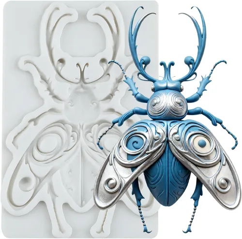 Vista 17 de Molde de silicona para cucarachas, moldes de fondant de caramelo de chocolate para insectos Estilo a