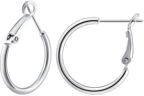 Vista 38 de Gacimy Aretes de aro de oro para mujer, aros finos chapados en oro de 14 Negro